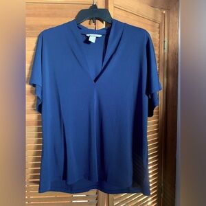 H&M Short sleeve navy blouse, XL